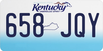 KY license plate 658JQY
