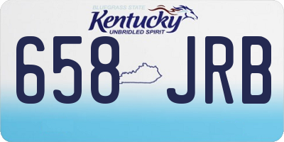 KY license plate 658JRB
