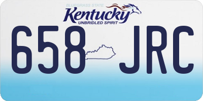KY license plate 658JRC