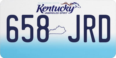 KY license plate 658JRD
