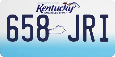 KY license plate 658JRI