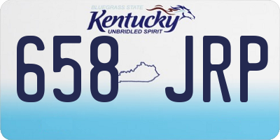 KY license plate 658JRP