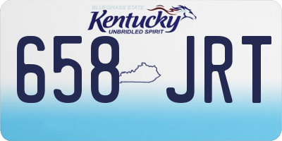 KY license plate 658JRT