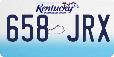 KY license plate 658JRX