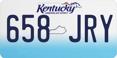 KY license plate 658JRY