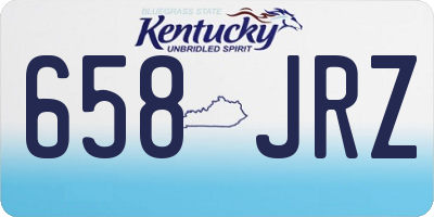 KY license plate 658JRZ