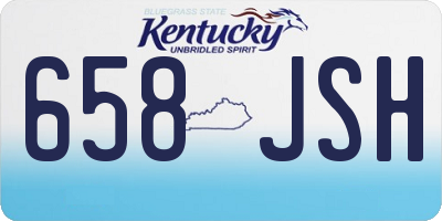 KY license plate 658JSH