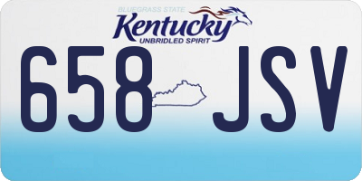 KY license plate 658JSV