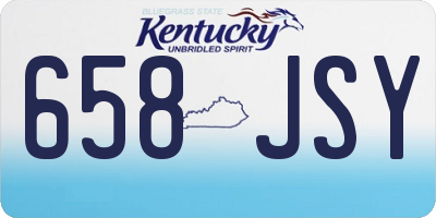 KY license plate 658JSY