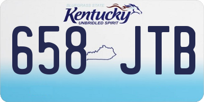 KY license plate 658JTB