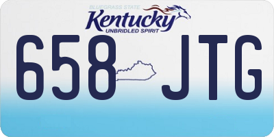 KY license plate 658JTG