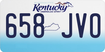 KY license plate 658JVO