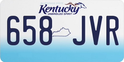 KY license plate 658JVR