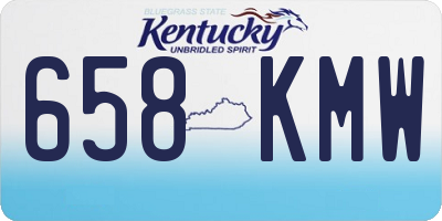 KY license plate 658KMW