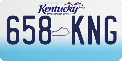 KY license plate 658KNG