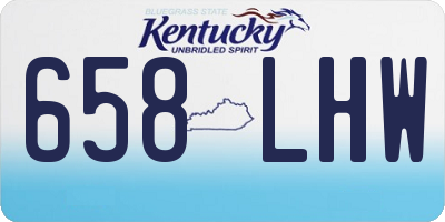 KY license plate 658LHW