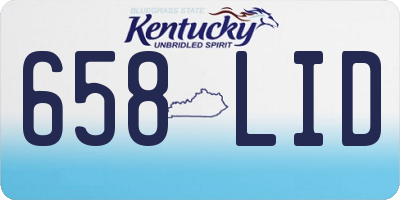 KY license plate 658LID
