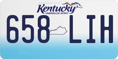 KY license plate 658LIH