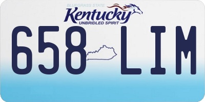 KY license plate 658LIM