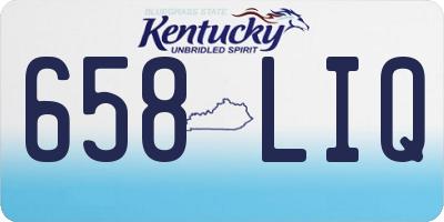 KY license plate 658LIQ