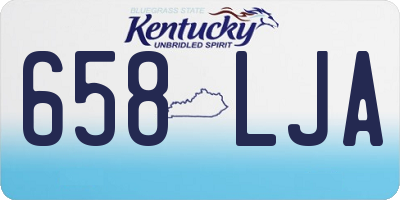 KY license plate 658LJA