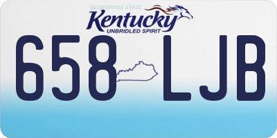KY license plate 658LJB