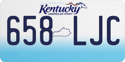 KY license plate 658LJC