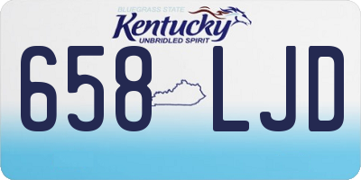KY license plate 658LJD