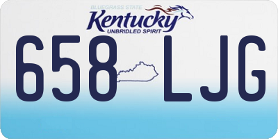 KY license plate 658LJG