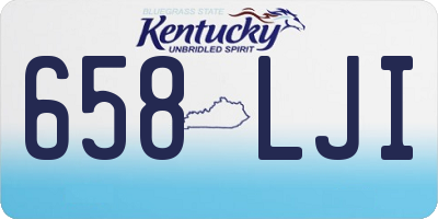 KY license plate 658LJI