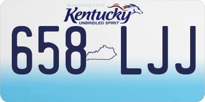 KY license plate 658LJJ