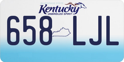 KY license plate 658LJL