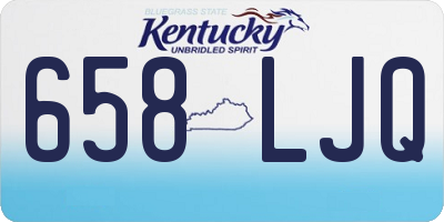 KY license plate 658LJQ
