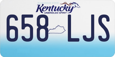 KY license plate 658LJS
