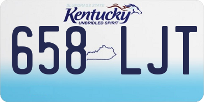 KY license plate 658LJT