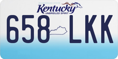 KY license plate 658LKK