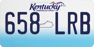 KY license plate 658LRB