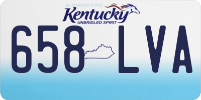 KY license plate 658LVA