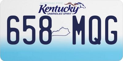 KY license plate 658MQG