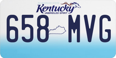 KY license plate 658MVG
