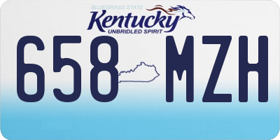 KY license plate 658MZH