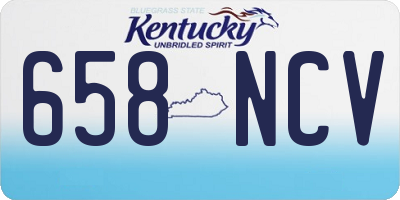 KY license plate 658NCV