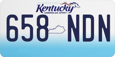 KY license plate 658NDN