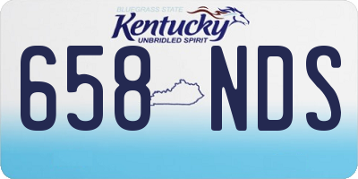 KY license plate 658NDS