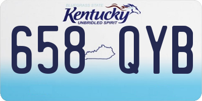 KY license plate 658QYB