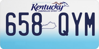 KY license plate 658QYM