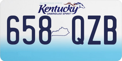 KY license plate 658QZB