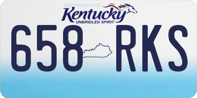 KY license plate 658RKS
