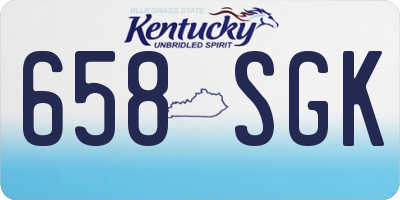 KY license plate 658SGK