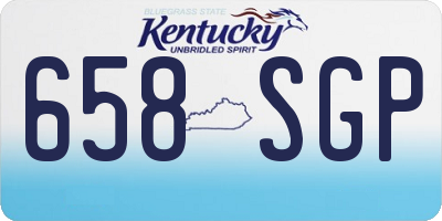 KY license plate 658SGP